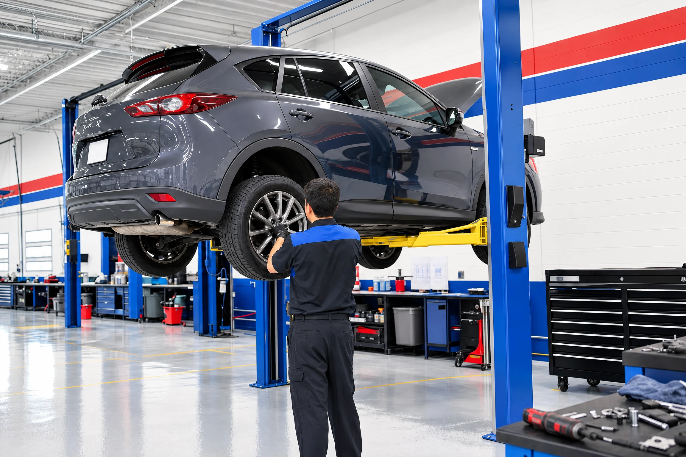 Service bay at the Frederick shop location